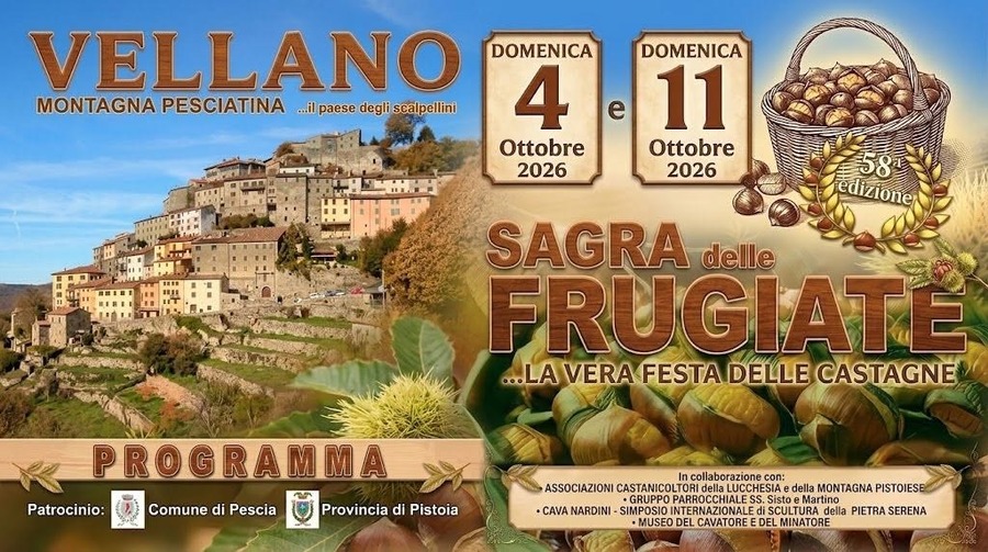 Sagra delle Frugiate a Vellano 4 e 11 ottobre 2026