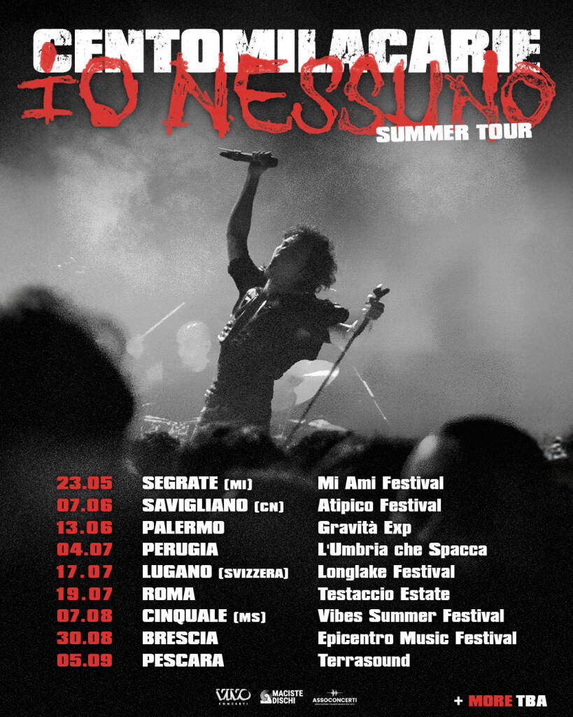 Centomilacarie a Cinquale con il suo ‘Io Nessuno summer tour’