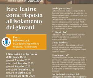Organizzare il teatro per far socializzare i giovani: il corso in 8 incontri