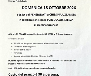 Festa dei Pensionati a Chiesina Uzzanese: una giornata di festa e solidarietà
