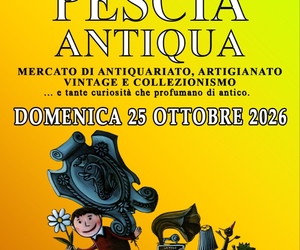 Domenica 25 ottobre appuntamento con 'Pescia Antiqua': antiquariato, artigianato e collezionismo